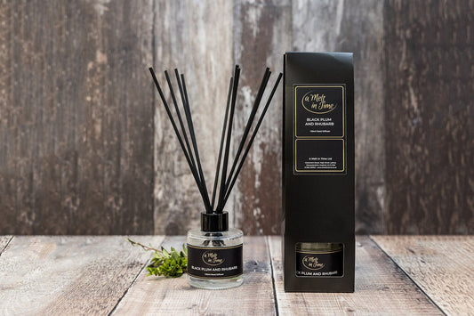 Black Plum And Rhubarb Luxury Reed Diffuser - A Melt In Time Ltd