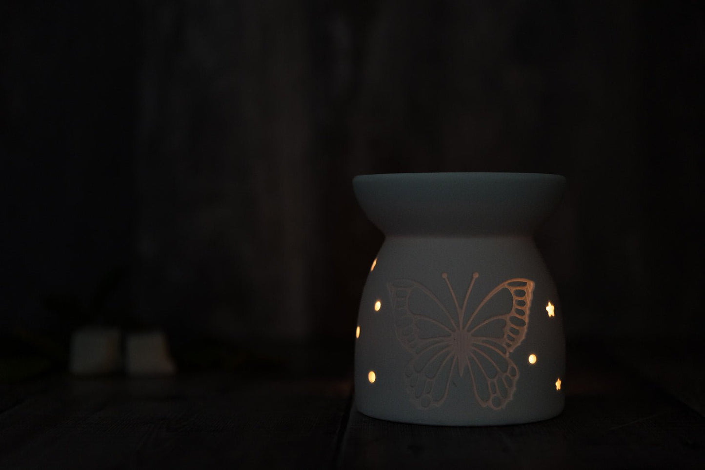 Ceramic Butterfly Tea Light Wax Burner - A Melt In Time Ltd
