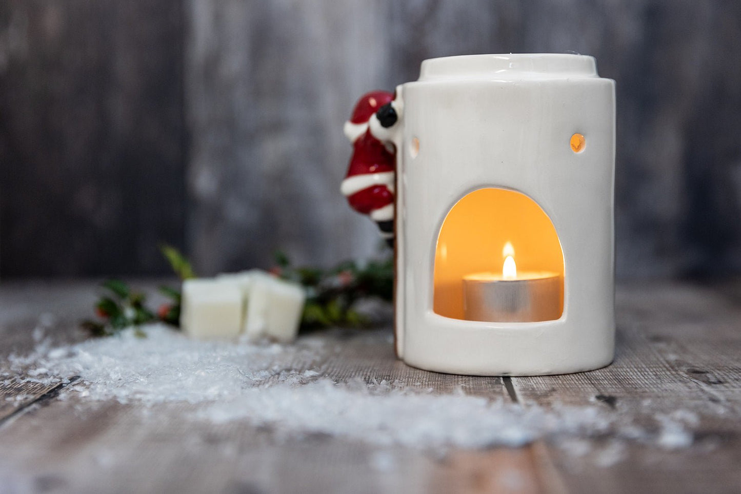 Climbing Santa Stackable Christmas Tea Light Wax Burner - A Melt In Time Ltd