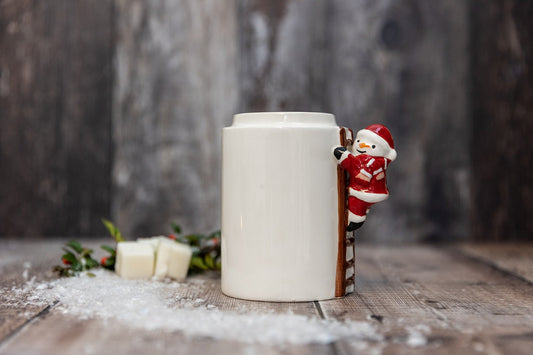 Climbing Snowman Stackable Christmas Tea Light Wax Burner - A Melt In Time Ltd