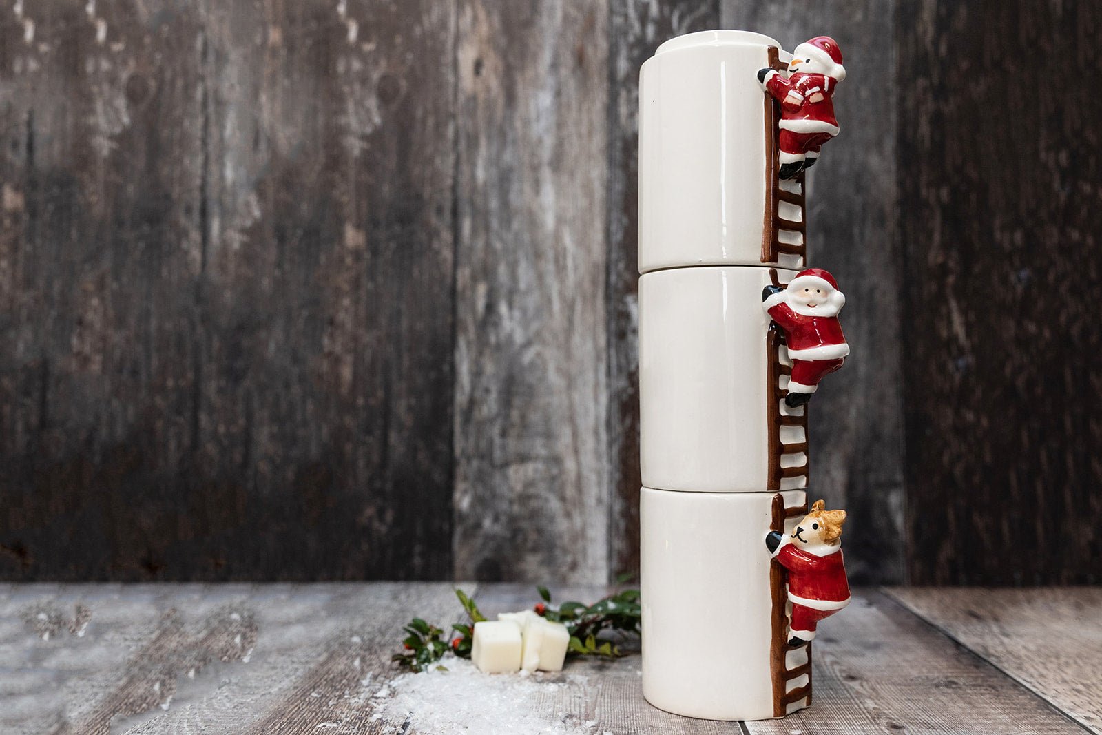 Climbing Snowman Stackable Christmas Tea Light Wax Burner - A Melt In Time Ltd