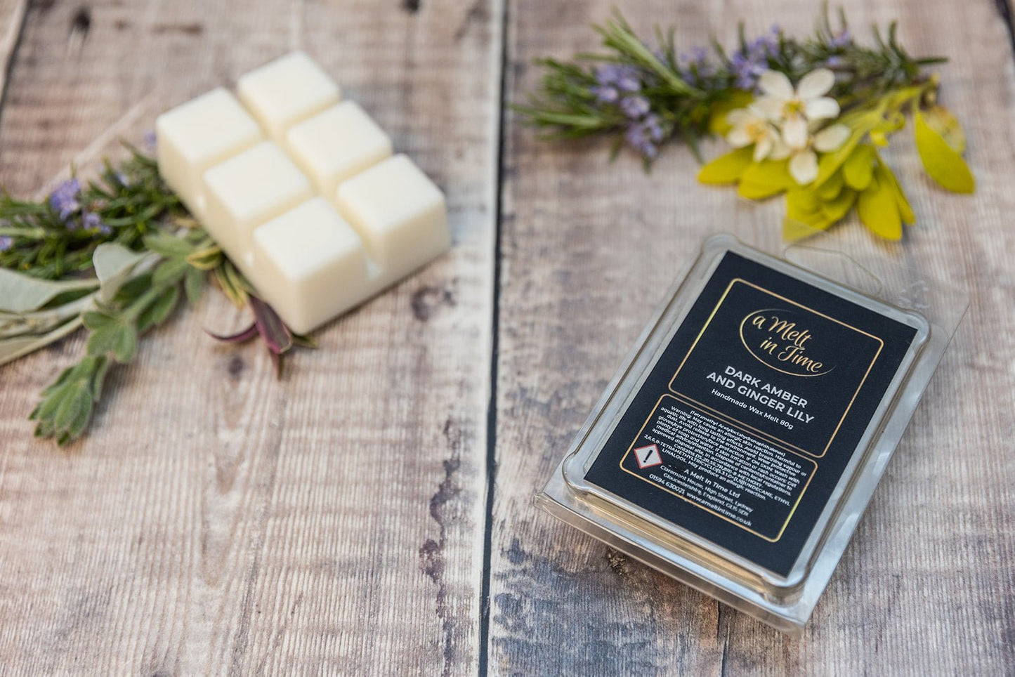 Dark Amber & Ginger Lily Wax Melts - A Melt In Time Ltd