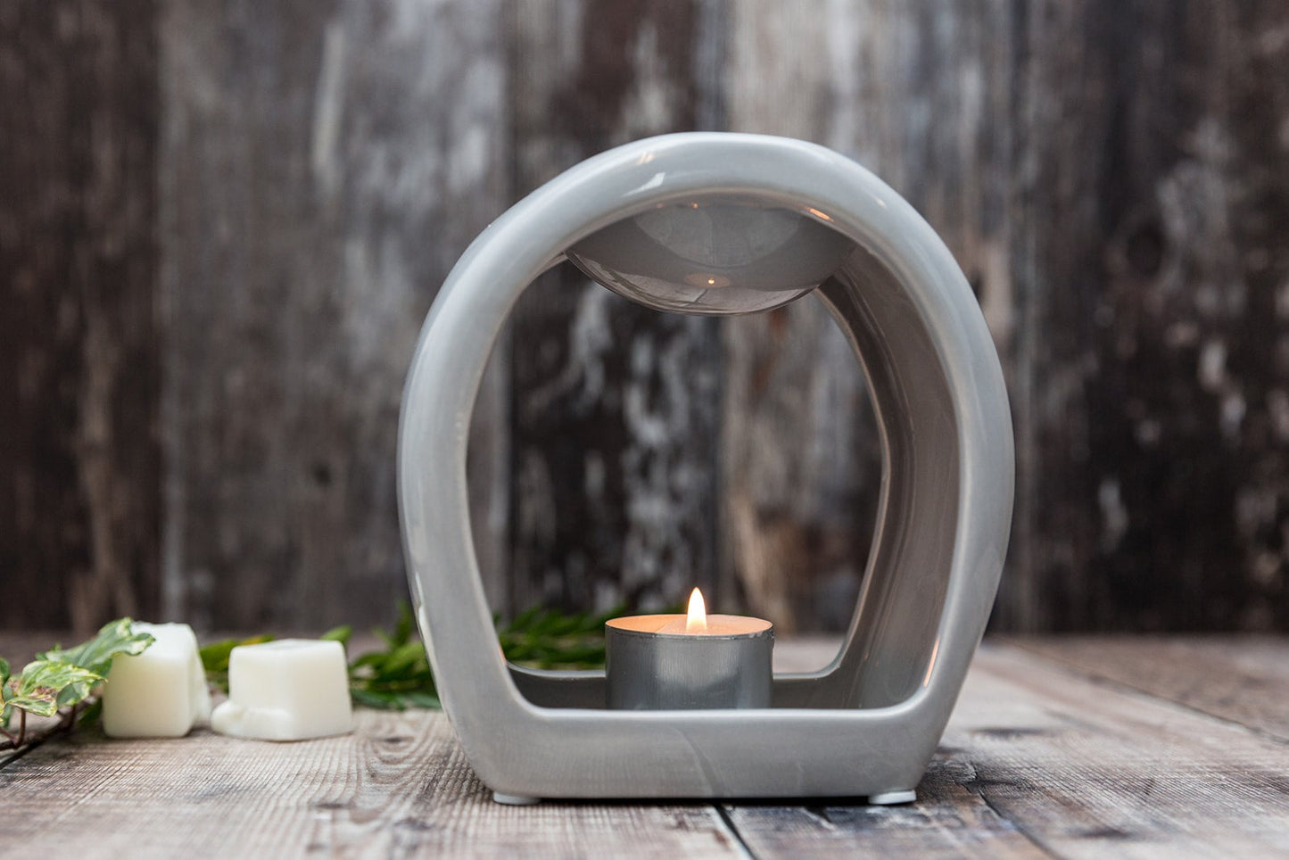 Grey Orb Design Tea Light Wax Burner - A Melt In Time Ltd