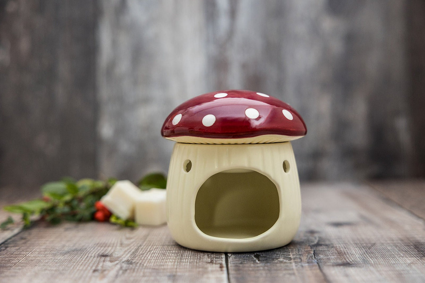Mushroom Shaped Oil Burner And Wax Tea Light Burner - A Melt In Time Ltd