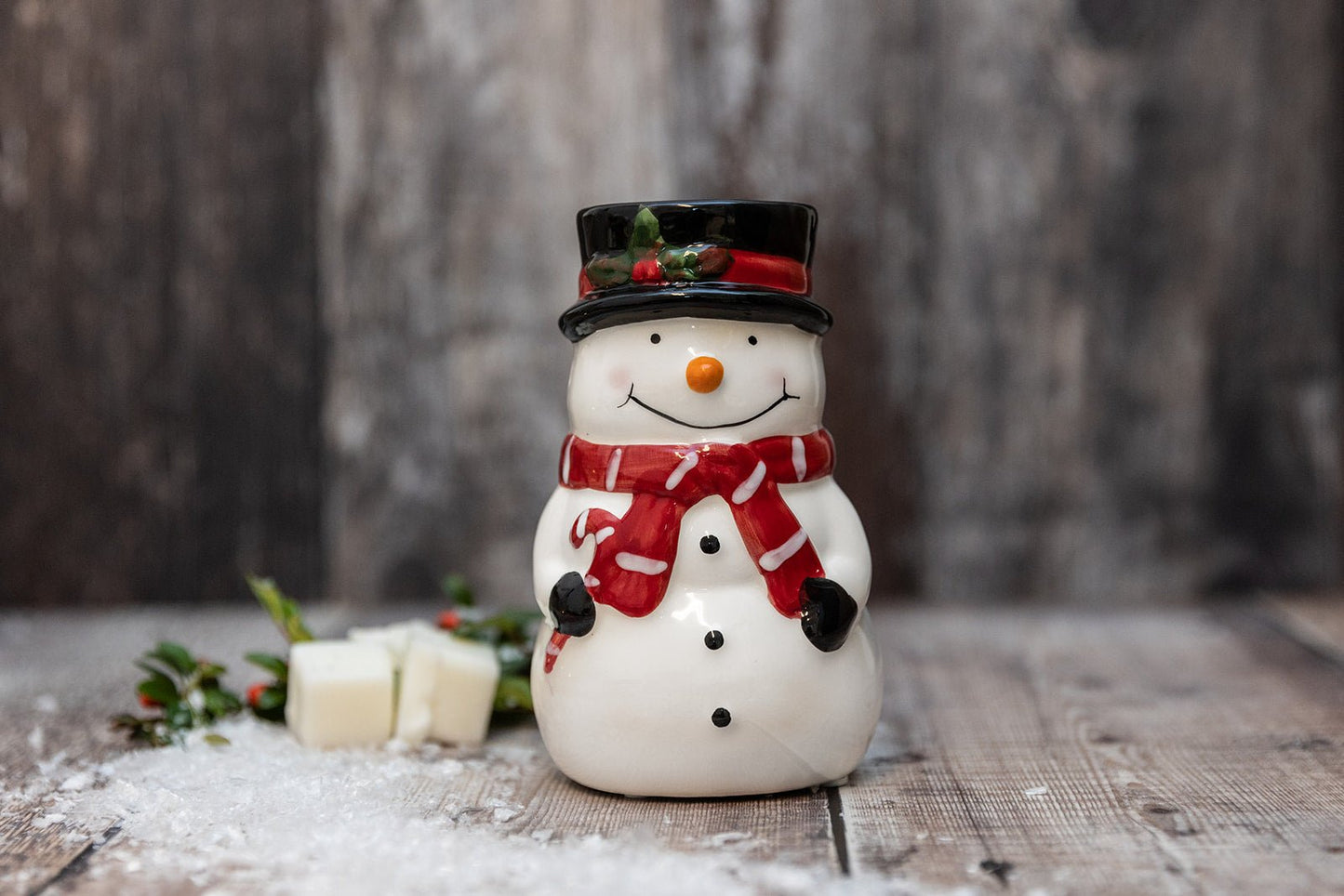 Snowman Christmas Tea Light Wax Burner - A Melt In Time Ltd