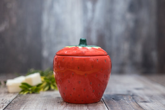 Strawberry Tea Light Wax Burner - A Melt In Time Ltd